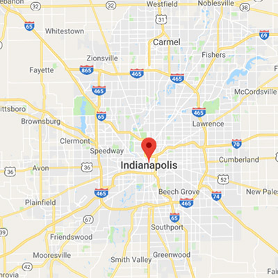 Map of Our Indianapolis Service Area